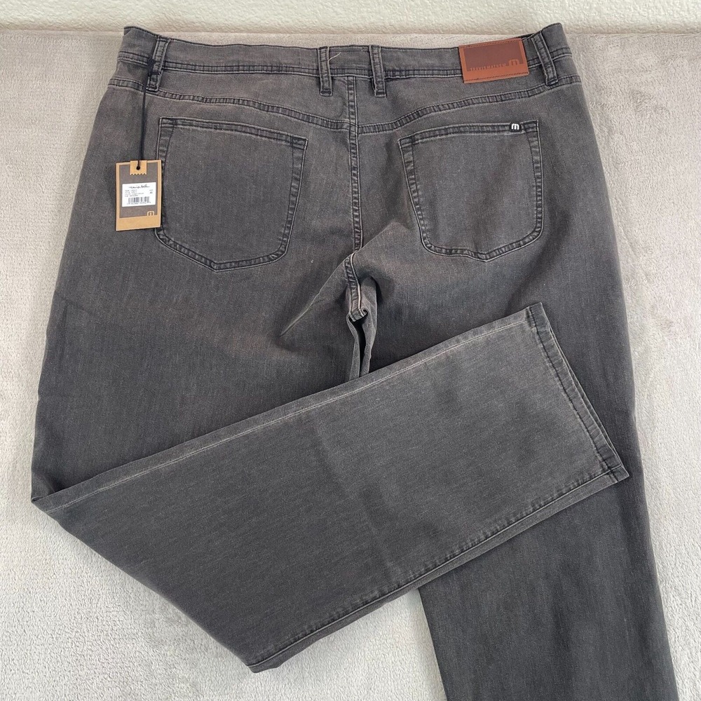 Travis Mathew‎ Legacy Featherweight Jeans Men 40x34 Vintage Charcoal NWT $179